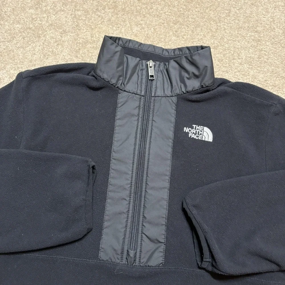 The North Face Jacket Teen XL 14-16 Black Fleece 1/4 Zip‎ Pullover NF0A7WQPJK3